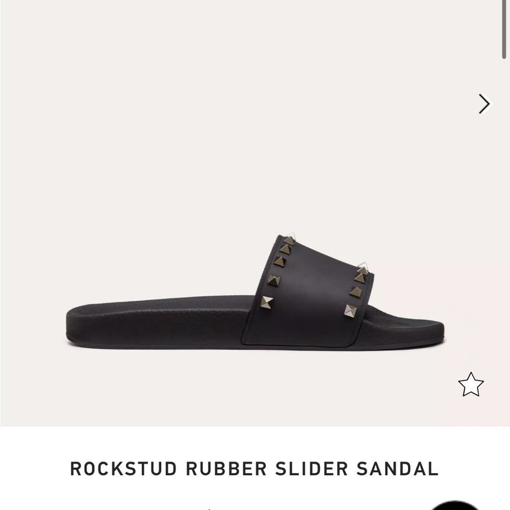 VALENTINO ROCKSTUD RUBBER SLIDER SANDAL - size 6 women’s - NWOT - Picture 6 of 9